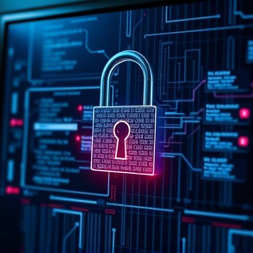 Candado digital sobre una pantalla, representando la seguridad de la información