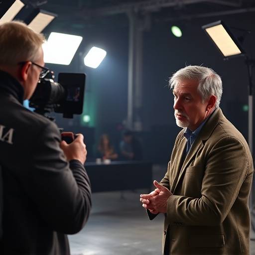 Entrevista con un experto en un programa de televisión
