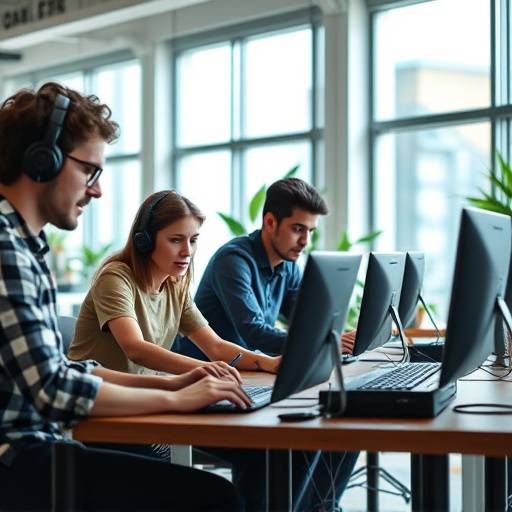 Equipo de desarrollo web trabajando en la accesibilidad de un sitio web
