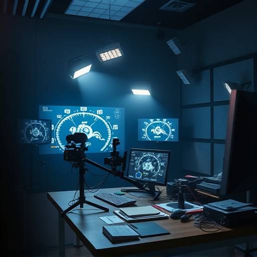 Sala de edición de video profesional
